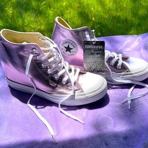 Pink Converse wedge heel All Star Chuck Taylor